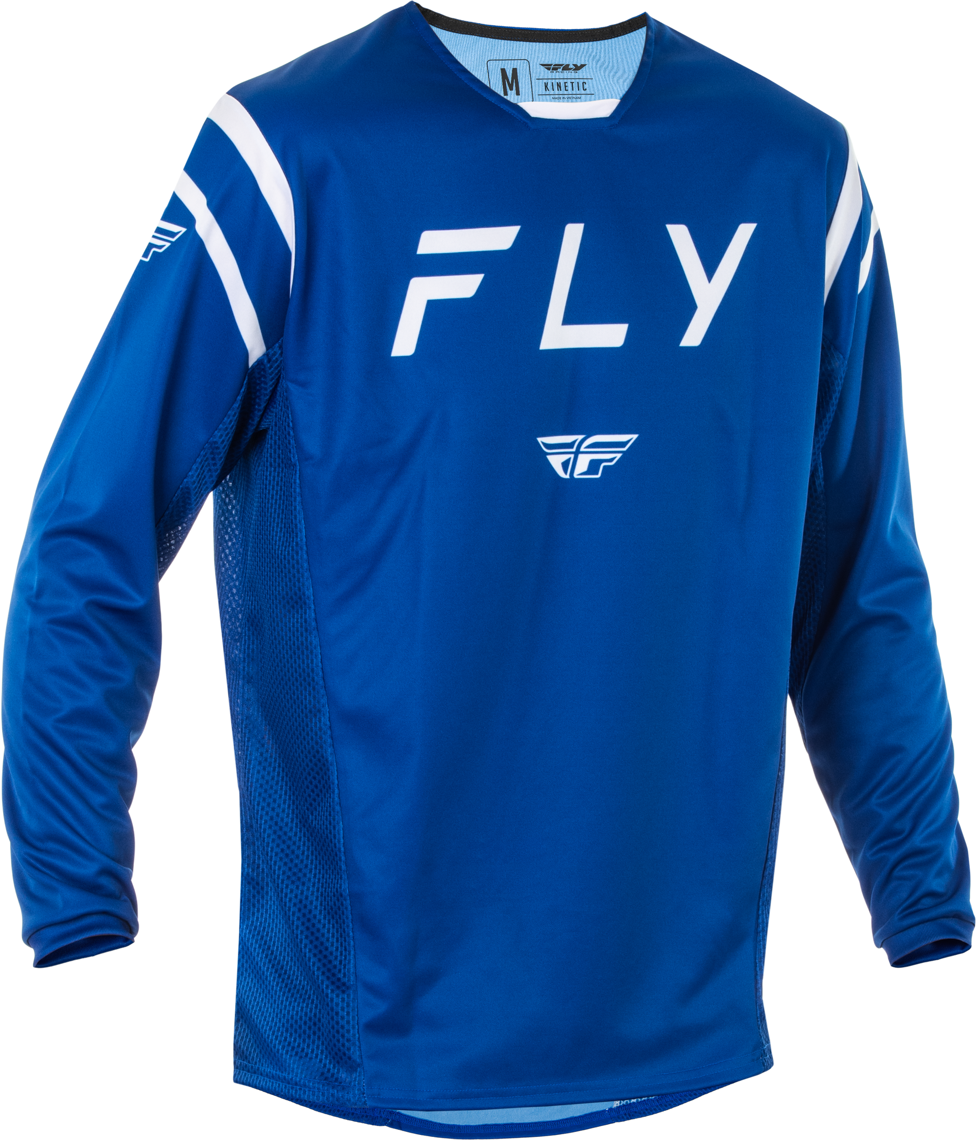 Fly Racing Kinetic Center Jersey Navy/White 2X - Performance Motocross Jersey