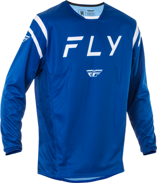 Fly Racing Kinetic Center Jersey Navy/White 2X - Performance Motocross Jersey