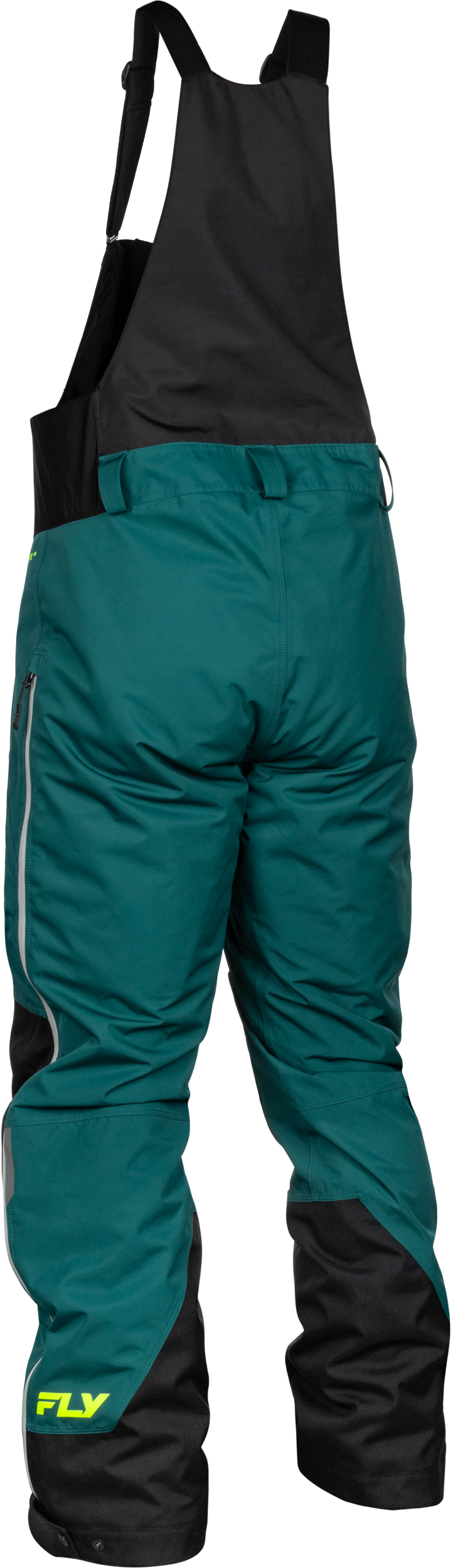 Fly Racing Incline Bib Teal and Black Medium Tall