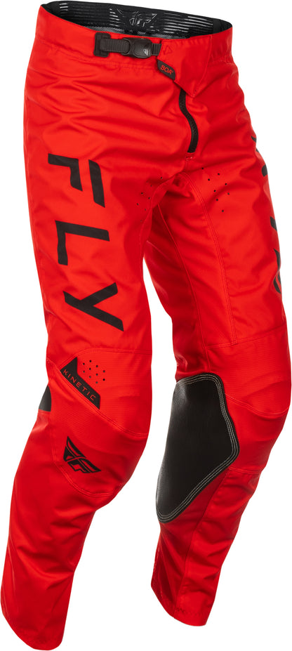 Fly Racing Kinetic Center Pants CA/NY Red/Black Size 28 – Durable Ventilated Motorcycle Riding Pants