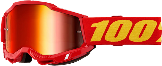 100 Percent Accuri 2 Jr. Goggle with Red Mirror Lens - Youth Performance Eye Protection