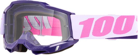 100 Percent Accuri 2 Goggle Yumiko Clear Lens - Comfortable Motorcycle Eye Protection
