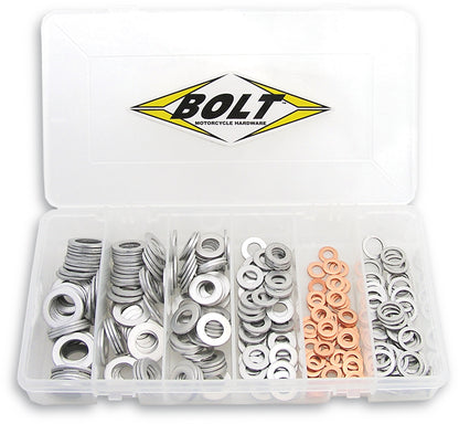 BOLT Drain Plug Washer Kit (Part Number 2008-DPW) for Automotive and Industrial Applications