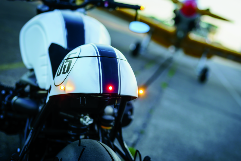 Kuryakyn Kellerman Atto Smoke Lens Amber Dark Satin Black – Compact High-Power LED Signal Light for Powersports Vehicles