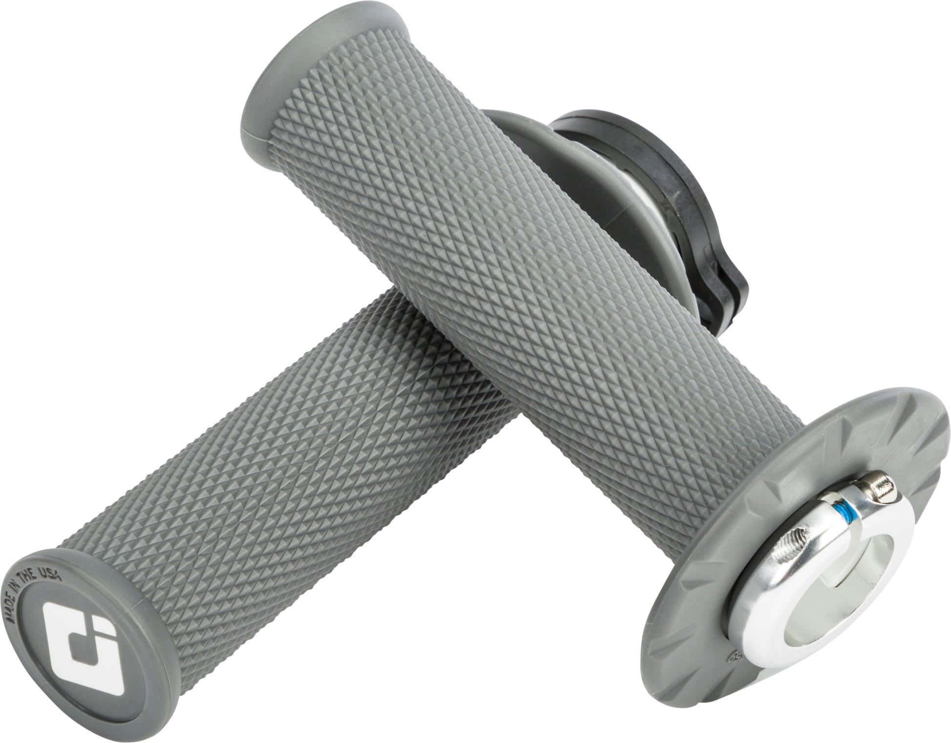 ODI MX V2 Lock On Grips No Waffle Graphite – Easy Install, Secure Fit for MX Bikes