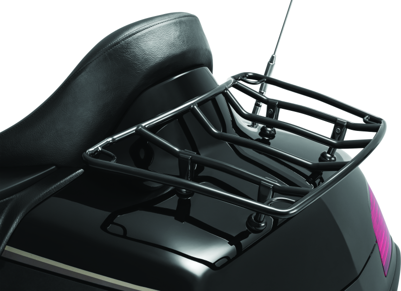 Kuryakyn Trunk Luggage Rack Adjustable Gloss Black for Honda Gold Wing and Kawasaki Vulcan Voyager