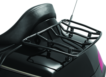 Kuryakyn Trunk Luggage Rack Adjustable Gloss Black for Honda Gold Wing and Kawasaki Vulcan Voyager