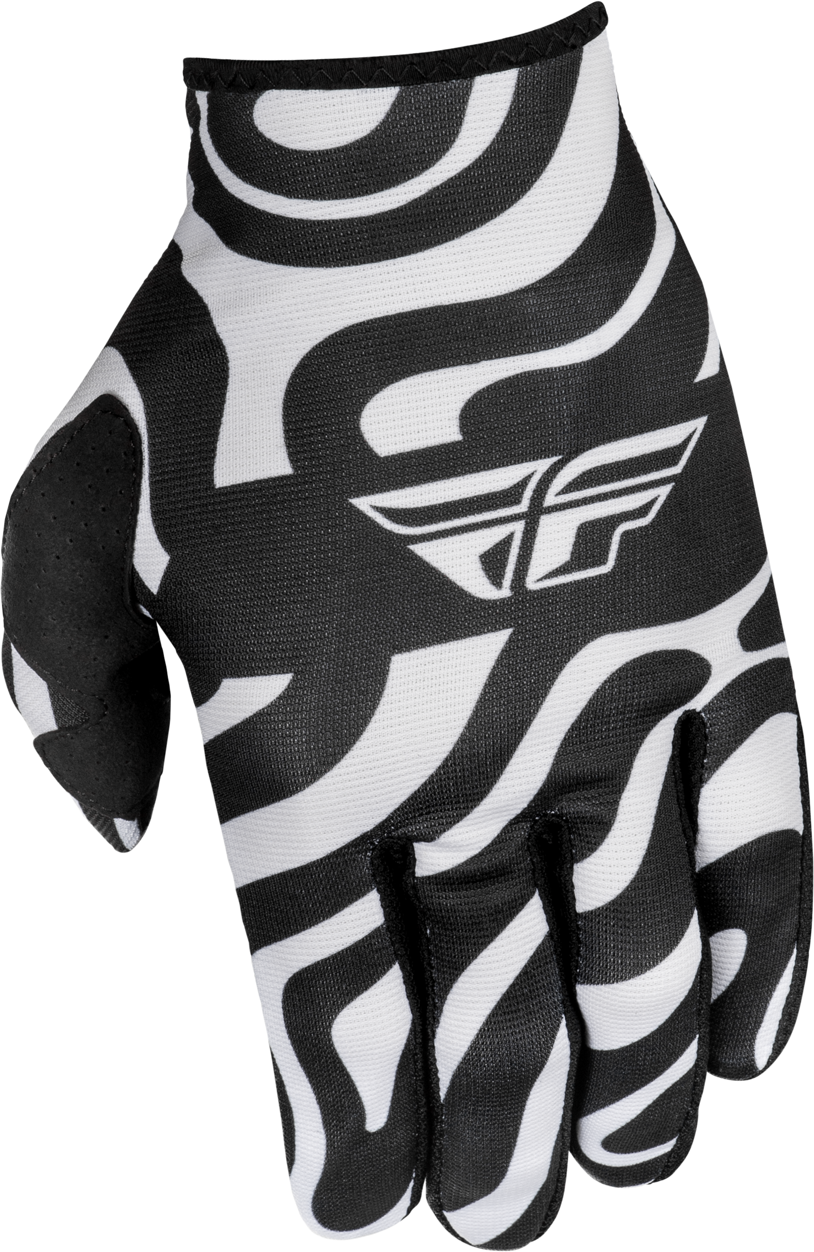 Fly Racing Lite Gloves Abyss White/Black 3X – Lightweight Race Gloves with Touch Screen Compatibility