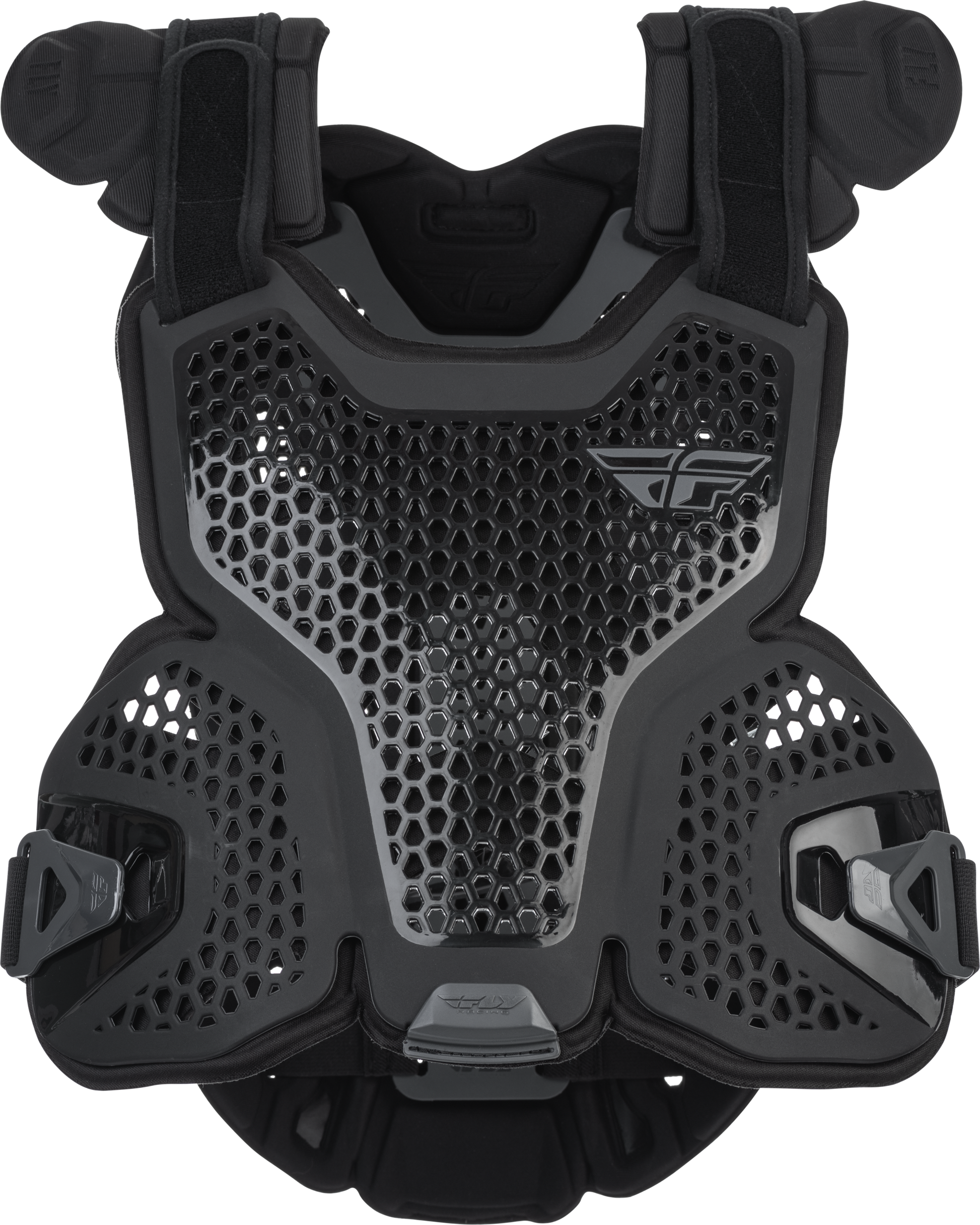 Fly Racing CE Revel Lite Roost Guard Black Large/X-Large - Lightweight and Comfortable Impact Protection