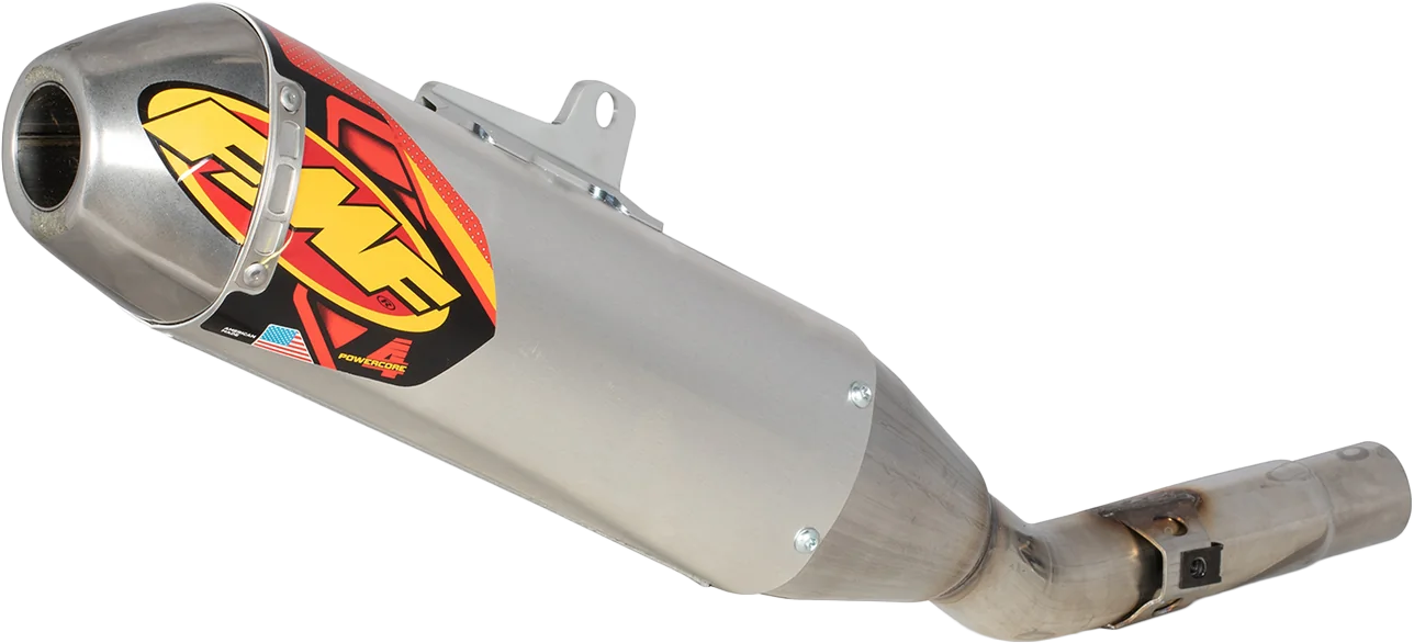 FMF Powercore 4 Hex Muffler Tri - High-Performance Exhaust for Enhanced Power and Torque
