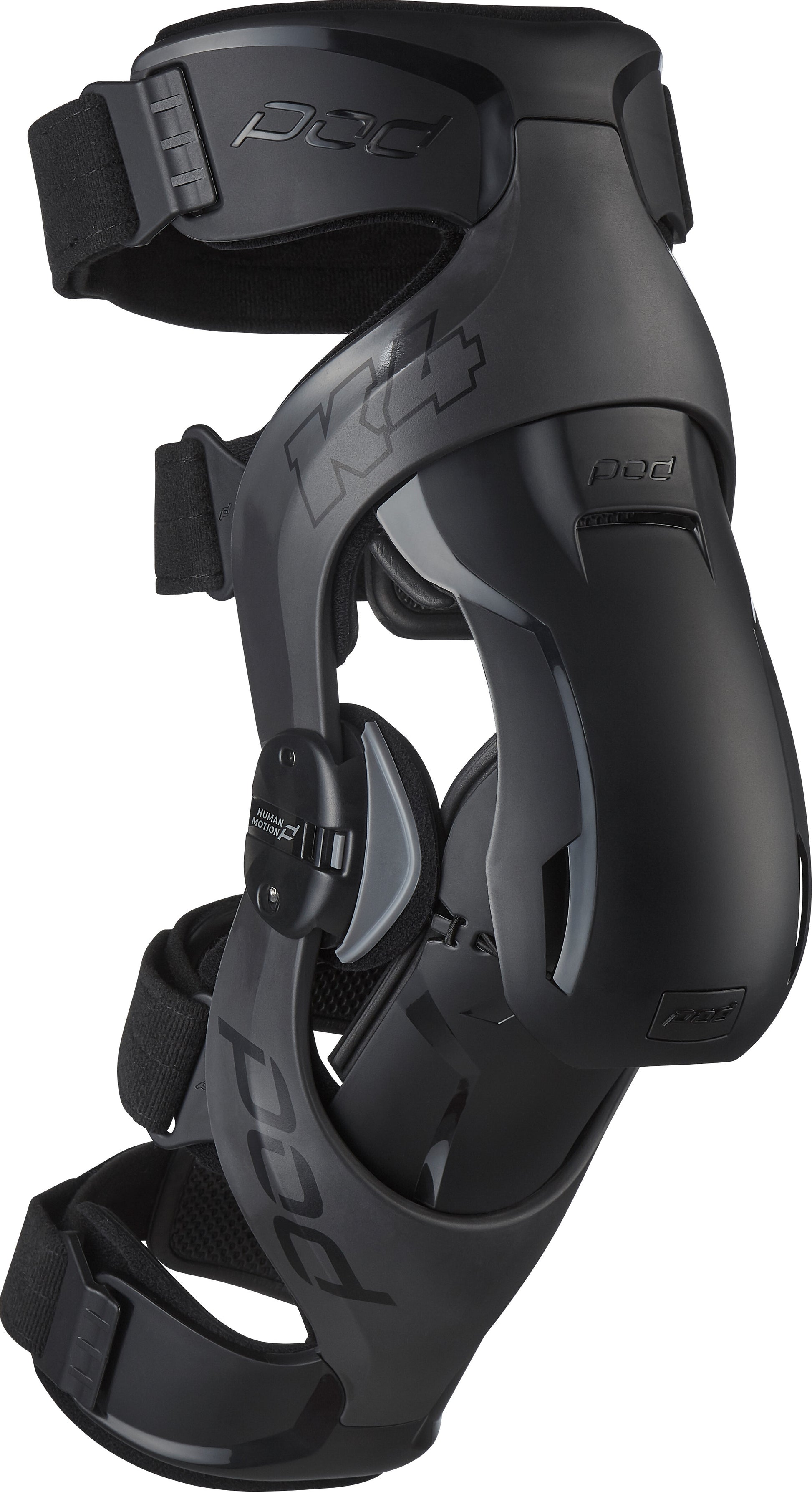 POD K4 V2.0 Knee Brace (Pr) Graphite/Black 3x+ – Impact-Modified Frame and Multi-Sport Protection