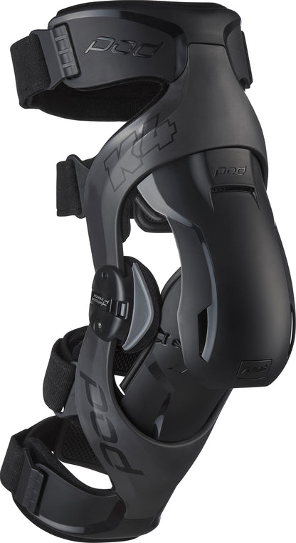 POD K4 V2.0 Knee Brace (Pr) Graphite/Black 3x+ – Impact-Modified Frame and Multi-Sport Protection