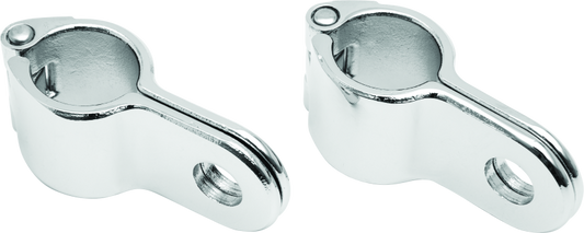 Kuryakyn Magnum Quick Clamp 1 inch Chrome - Durable Stainless Steel PowerSports Clamp with Peg Mount Hole