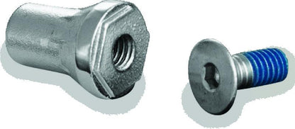 Kuryakyn Replacement Tapered Peg Mount with Screw – Chrome for Motorcycle Footpegs