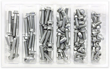BOLT SV-M6EURO M6 Euro Torx Flange Bolt Assortment – 100 Piece Kit