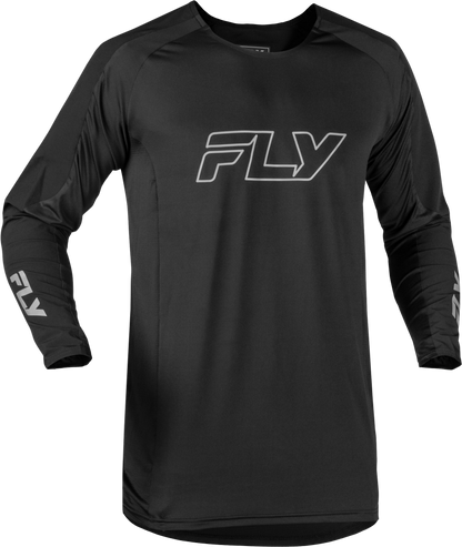 Fly Racing Patrol Elite Jersey Black/Grey Medium - Lightweight Breathable Motorcycle Riding Apparel