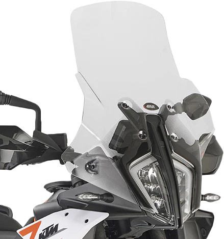 GIVI D7716ST Clear and Smoked Motorcycle Windshields for KTM – Replacement OEM Style and Sport Designs