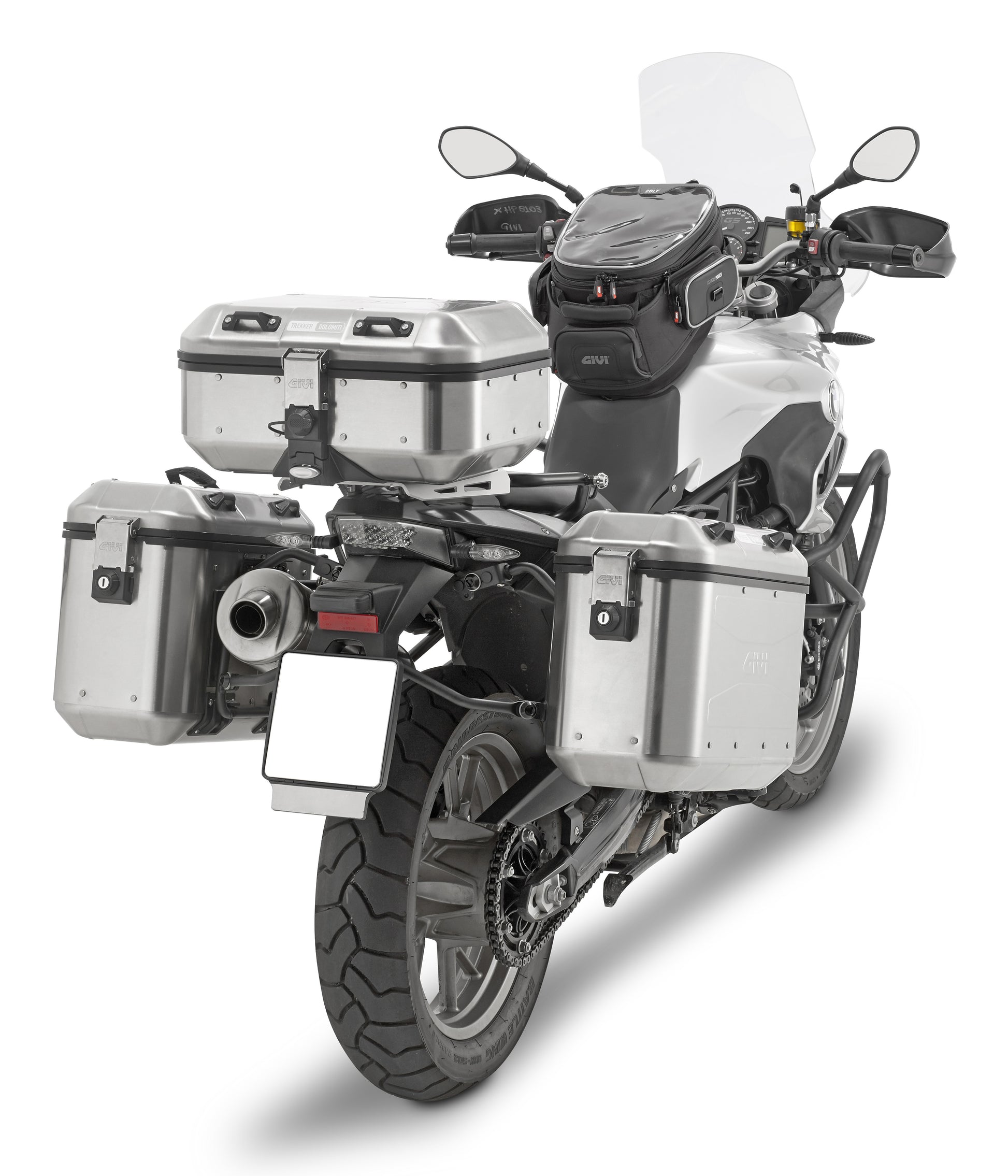 GIVI Dolomiti Monokey Case 30L Silver DLM30A – Versatile Aluminum Motorcycle Luggage