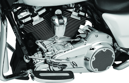 Kuryakyn Precision Transmission Top Cover for 2017-2018 Harley Davidson Touring Models in Chrome - Part Number KUR6415