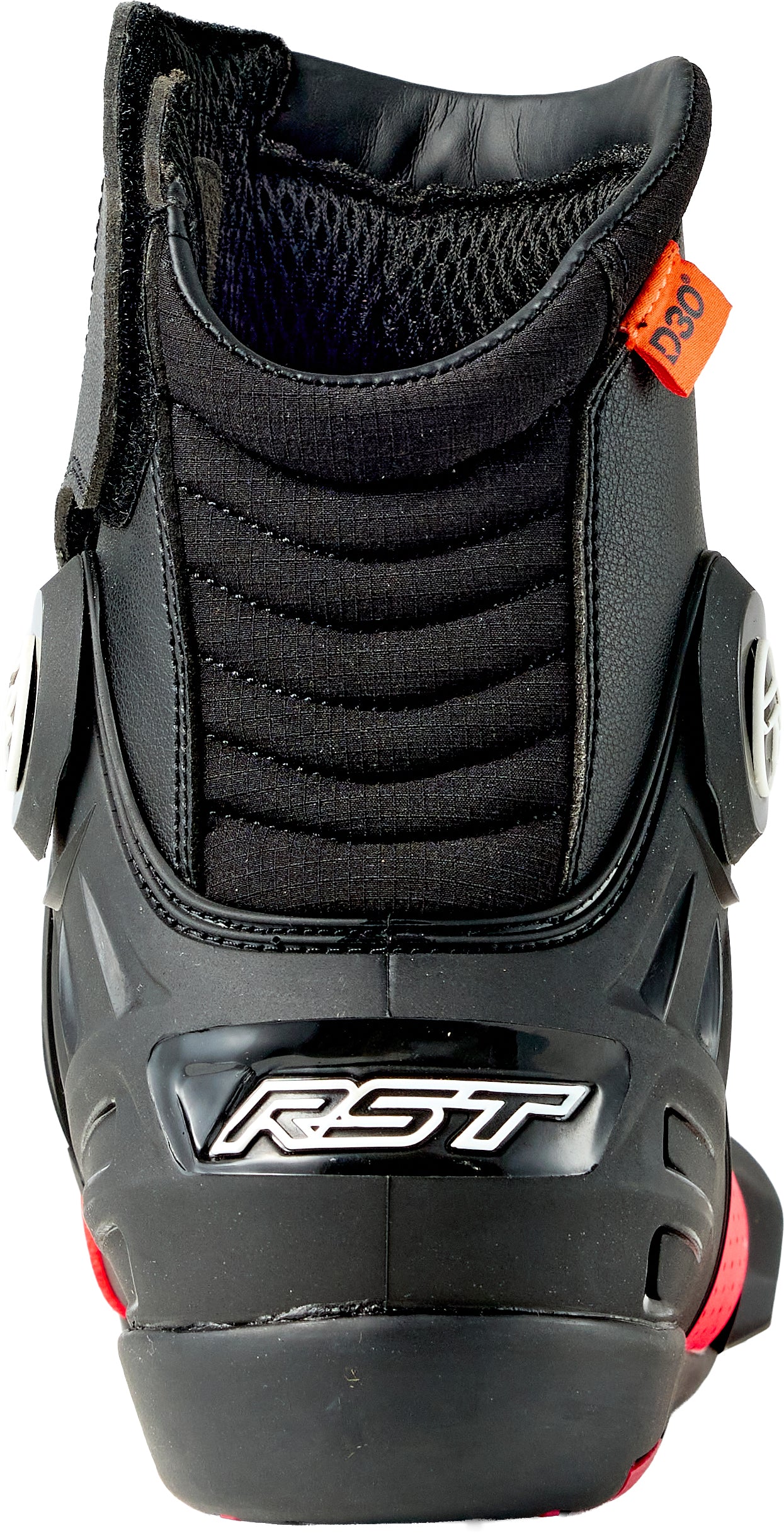 RST Tractech Evo D3o Short Boot Black and Flo Red Size 11.5