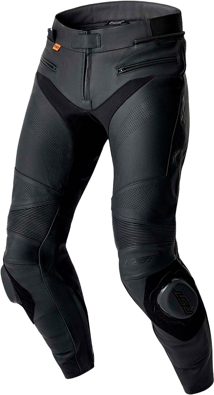 RST S1 D3o Leather Pants Black Large - Durable Motorcycle Gear with Advanced Protection