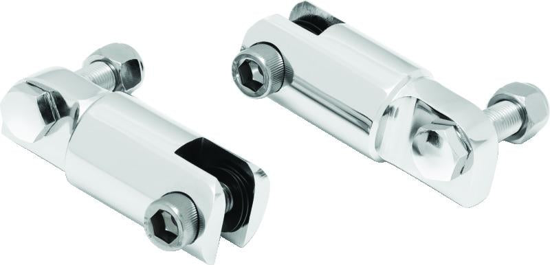 Kuryakyn 2-1/4 Inch Stirrup Heel Rest Extenders Chrome for Powersports Bikes