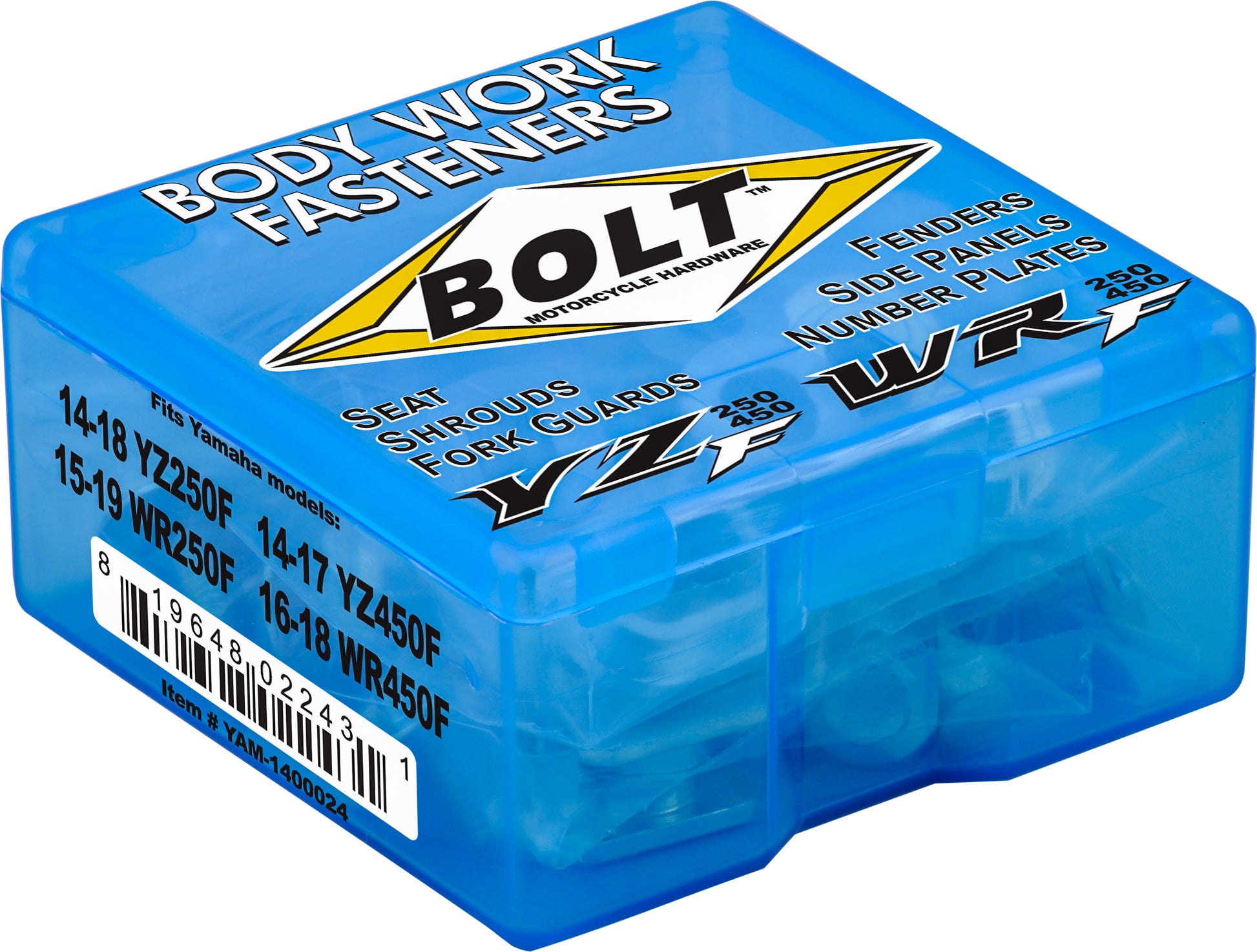 BOLT Full Plastic Fastener Kit for Yamaha YZ250F & YZ450F (2014-2017) - OEM Quality