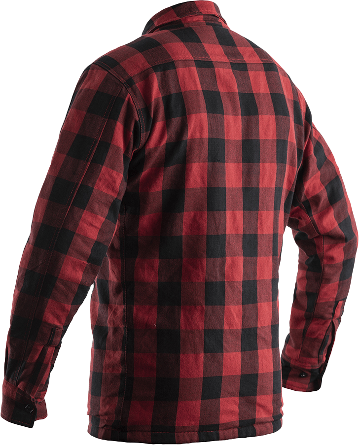 RST Lumberjack CE Shirt Red Check Textile Large with Kevlar Reinforcement