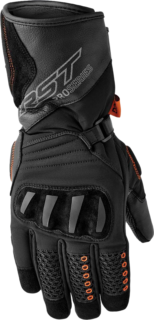 RST Artic D3O Waterproof Gloves Black Textile XS – Cold-Weather Adventure Touring Gear