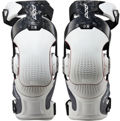 POD K8 3.0 Knee Brace Carbon (Prepreg) in White, XL – Advanced Support with Forged Carbon Frame and Adaptive Fit