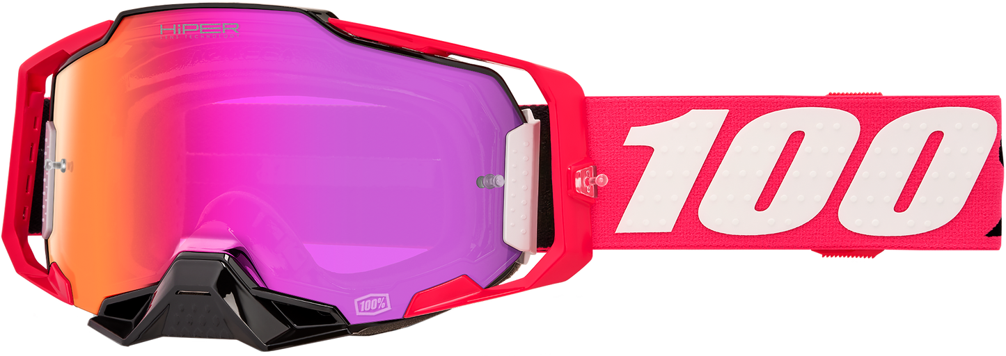 100 Percent Armega Hiper Goggle with Kloug Mirror Dark Red Lens