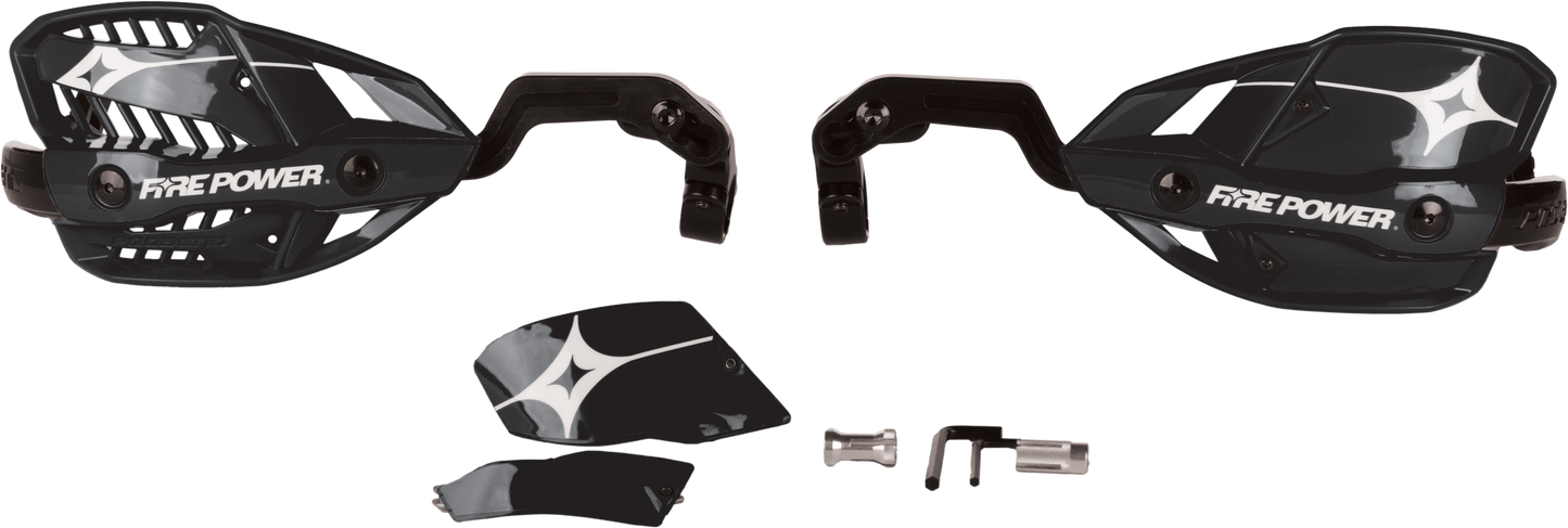 Fire Power 1 1/8 Inch Closed Handguard Black with Probend Design and Center Reach Mounts