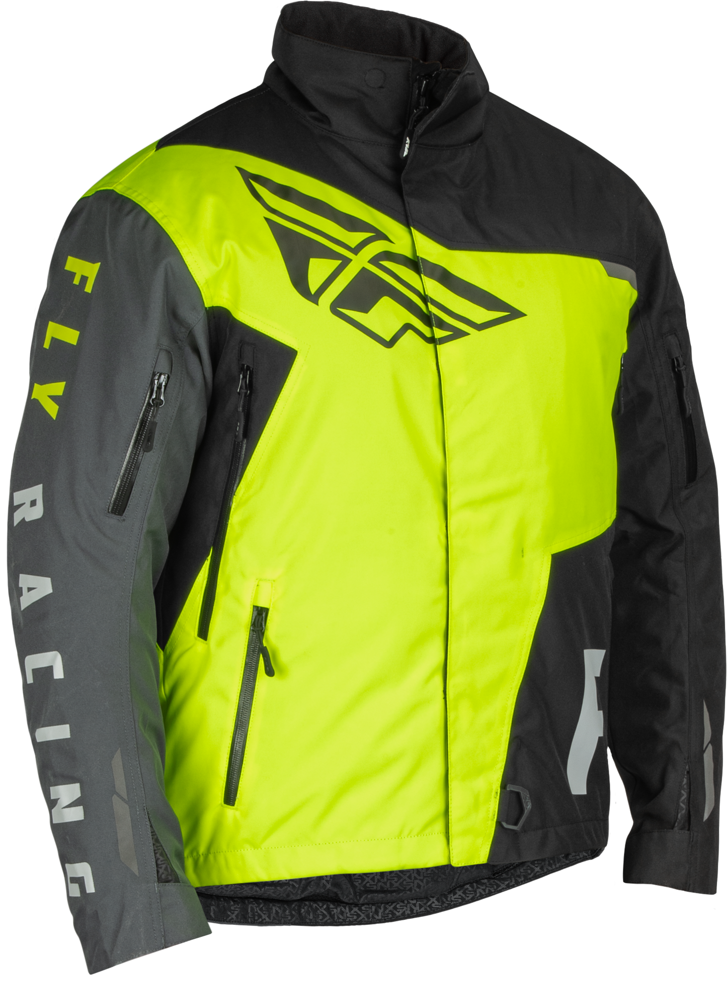 Fly Racing SNX Pro Jacket Black/Hi Vis 3X - Waterproof Snowboarding and Skiing Outerwear