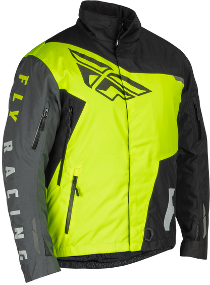 Fly Racing SNX Pro Jacket Black/Hi Vis 3X - Waterproof Snowboarding and Skiing Outerwear