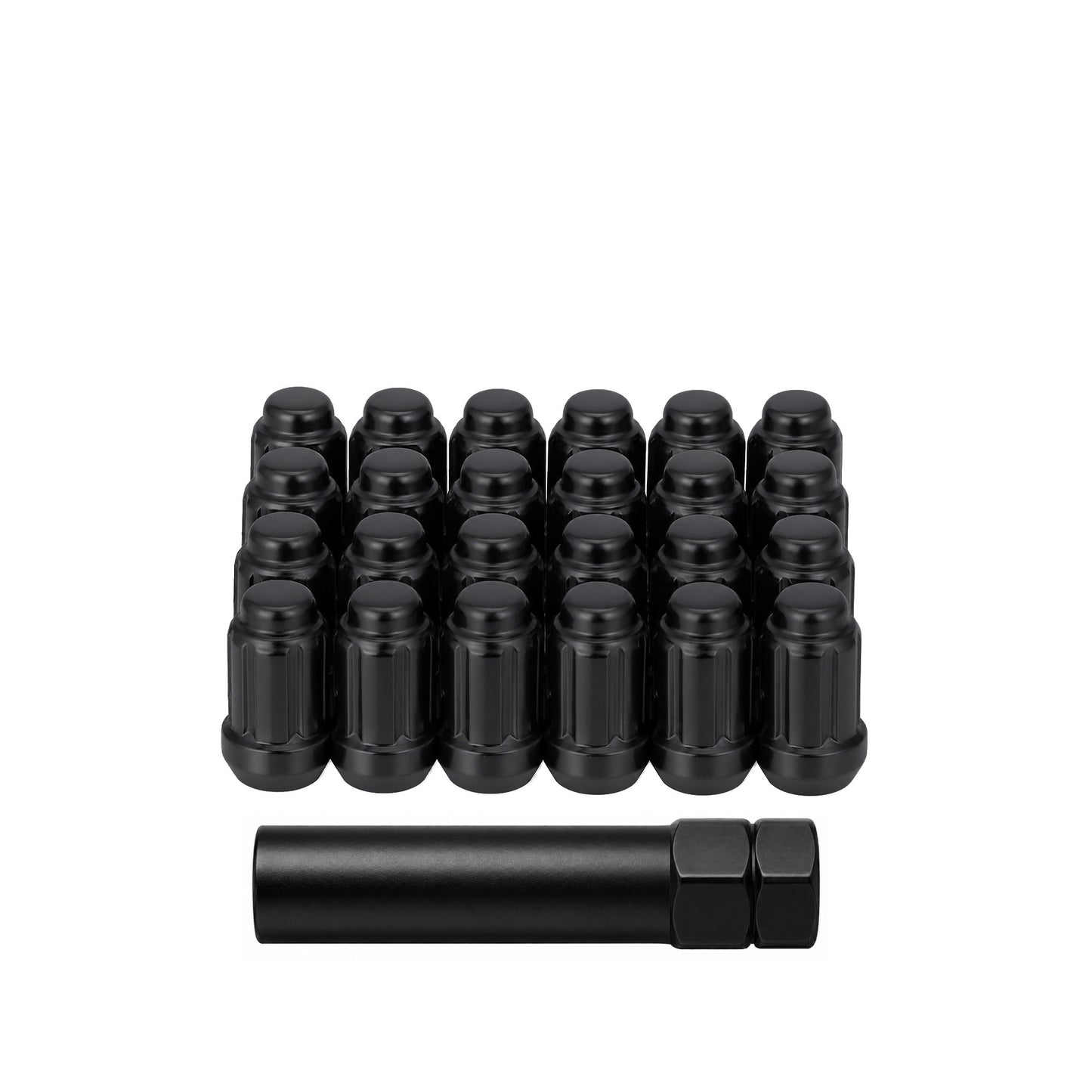 Sedona DPC55015SB 12mm x 1.50 Lock Style Lug Nuts - Black, Pack of 20