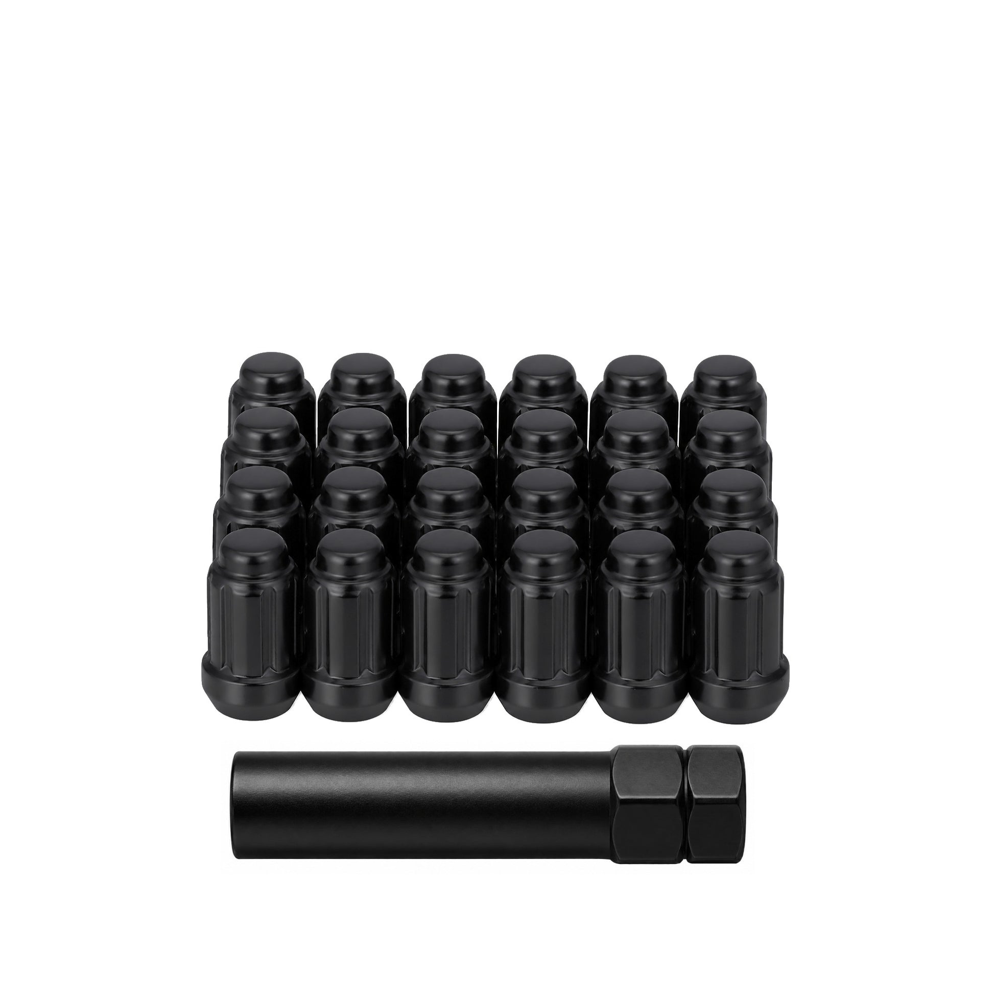 Sedona DPC55015SB 12mm x 1.50 Lock Style Lug Nuts - Black, Pack of 20
