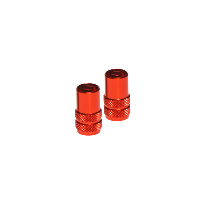 RFX FXVC 30000 00OR Aluminum Valve Caps - Orange, Pack of 2