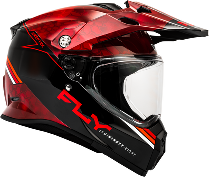 Fly Racing Trekker Kryptek Conceal Helmet Red/Black Medium