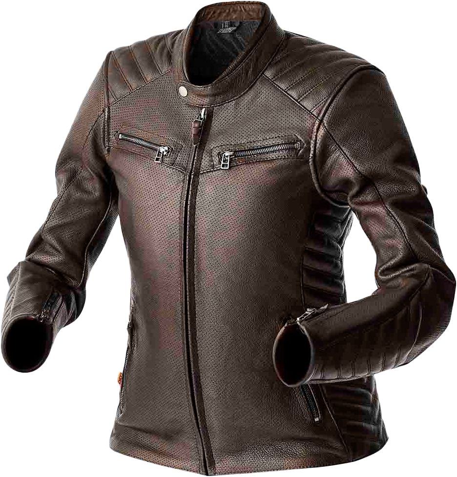 RST Women's Roadster Air D3o Leather Jacket - Brown, Size XS
