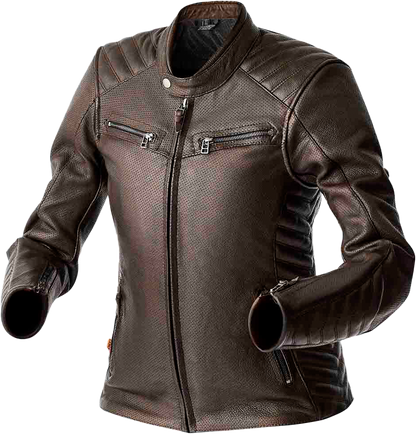 RST Women's Roadster Air D3o Leather Jacket - Brown, Size XS