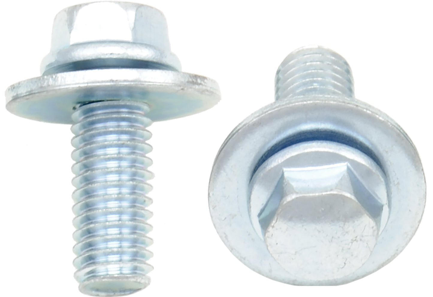 BOLT 8mm Hex Head Flange Bolt with 16mm Washer, 6x1.0x16mm, Pack of 10