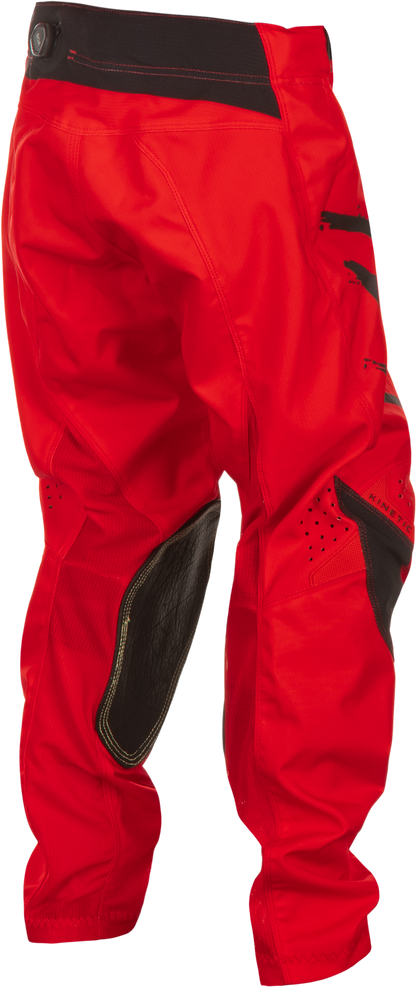 Fly Racing Kinetic Stoke Pant in California/Nevada Red and Black, Size 18