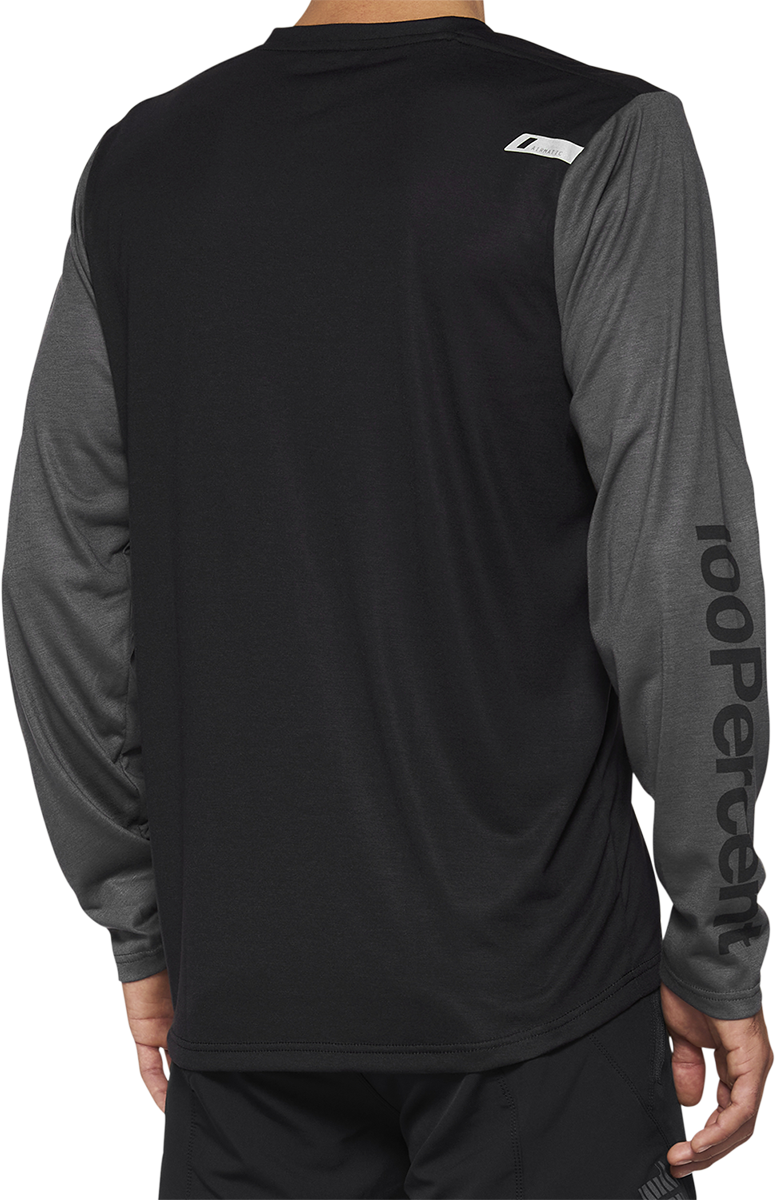 100% Airmatic Long - Sleeve Jersey Black, Part Number 40019 - 00001 - Kelly Motorsports