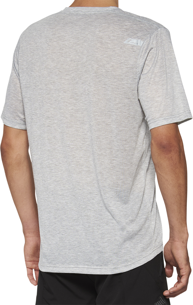 100% Airmatic Mesh Short - Sleeve Jersey - Gray, Part No. 40016 - 00005 - Kelly Motorsports