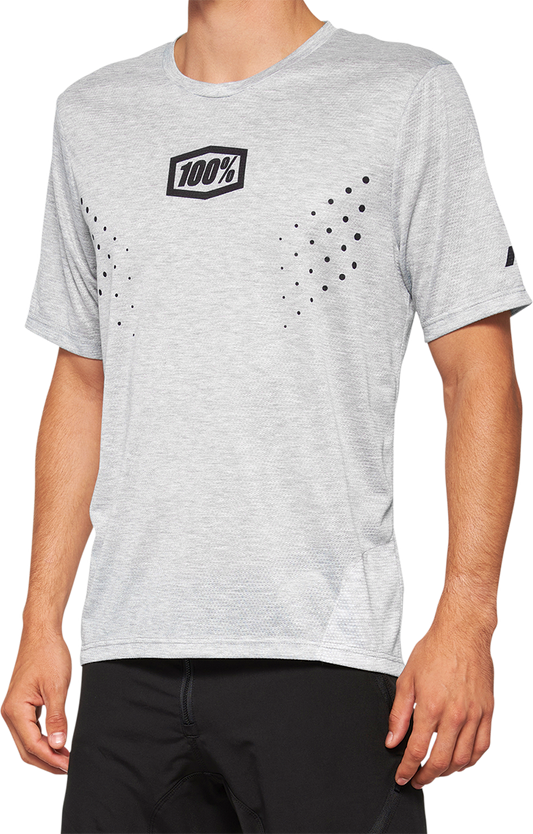100% Airmatic Mesh Short - Sleeve Jersey - Gray, Part Number 40016 - 00006 - Kelly Motorsports