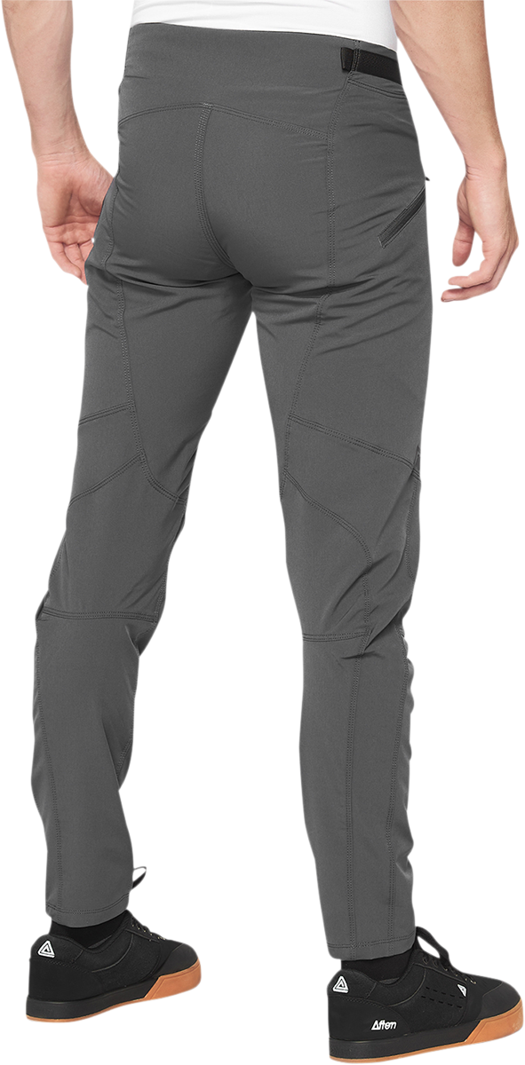 100% Airmatic Pants Charcoal US 28 - Lightweight, Durable Performance Gear - Kelly Motorsports