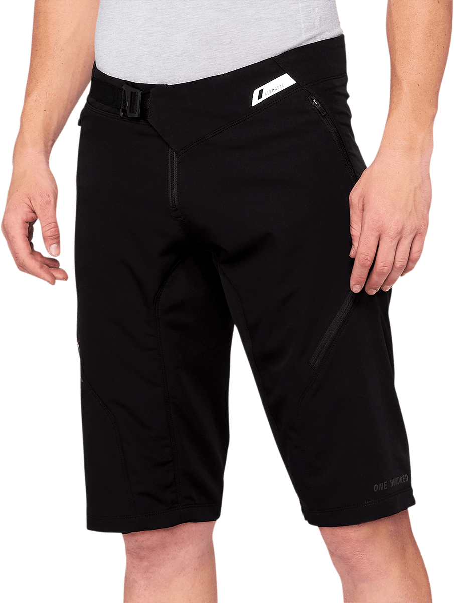 100% Airmatic Shorts - Black - US 32 40021-00002 - Kelly Motorsports