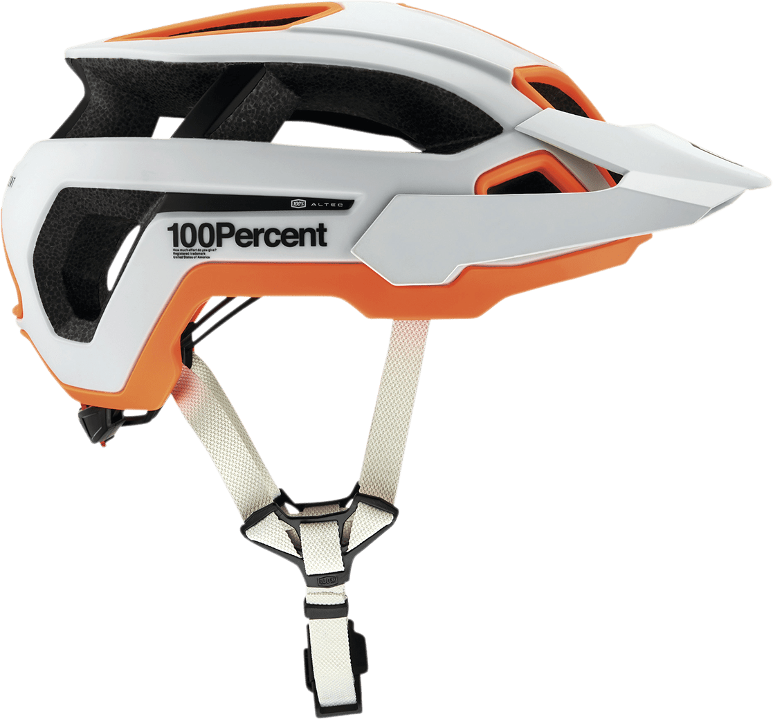 100% Altec Helmet - Fidlock - CPSC/CE - Light Gray - S/M 80004-00011 - Kelly Motorsports