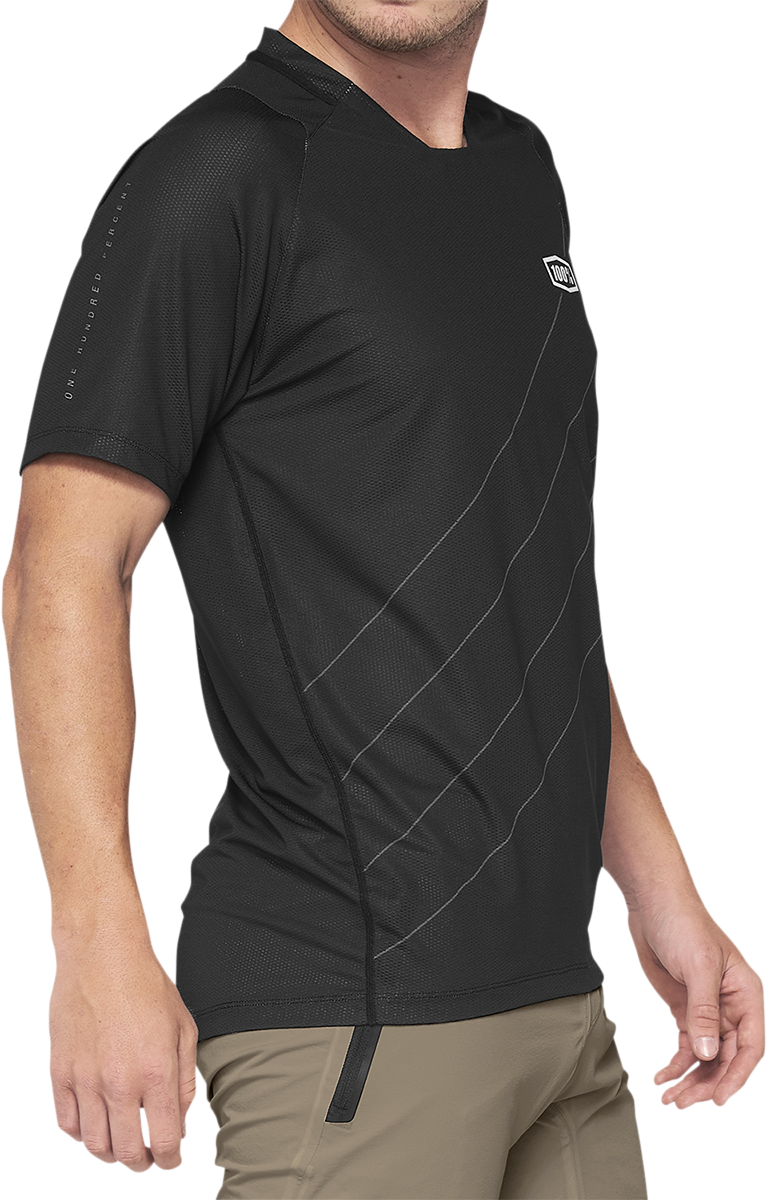 100% Celium Short - Sleeve Jersey for Cycling - Dark Gray/Black, Part 41204 - 290 - 11 - Kelly Motorsports