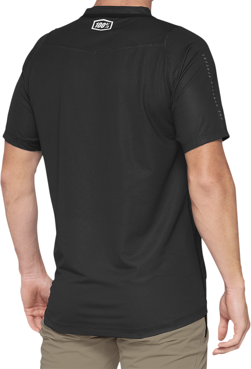 100% Celium Short - Sleeve Jersey for Cycling - Dark Gray/Black, Part 41204 - 290 - 11 - Kelly Motorsports